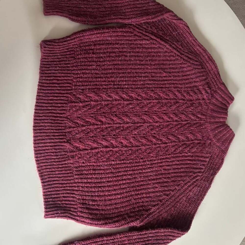 New Time and Tru Women's High Neck Sweater Burgandy Size Large